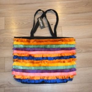 NWT Rainbow tassel bag